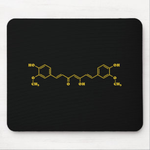 Turmeric Curcumin Molecular Chemical Formula Mouse Pad