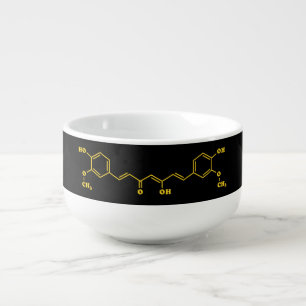 Turmeric Curcumin Molecular Chemical Formula Soup Mug