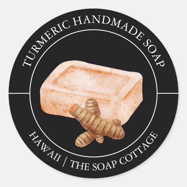 Turmeric Soap label (Front)