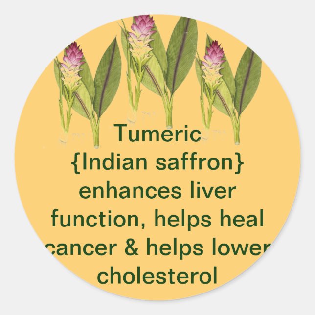 Turmeric  sticker (Front)