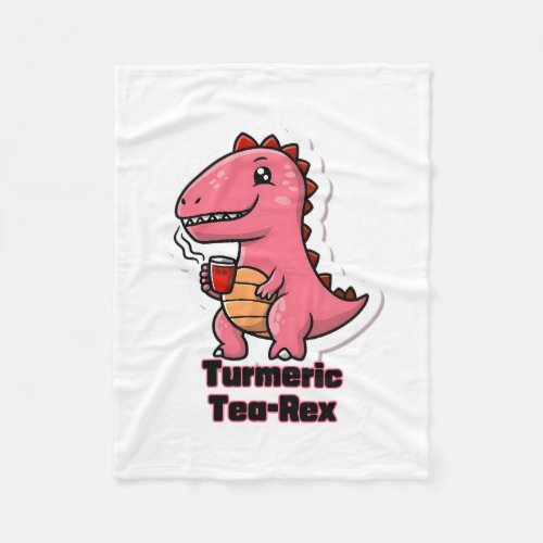Turmeric Tea_Rex Fleece Blanket
