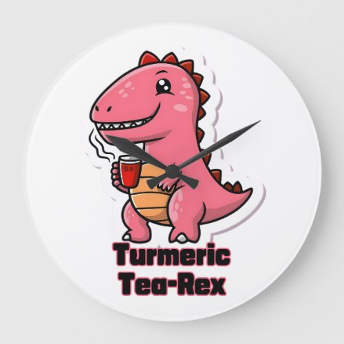 Turmeric Tea_Rex Large Clock