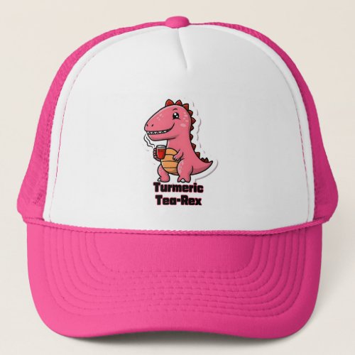 Turmeric Tea_Rex Trucker Hat