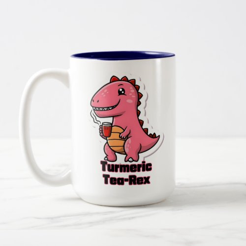 Turmeric Tea_Rex Two_Tone Coffee Mug