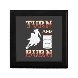 Turn and Burn Barrel Racing Gift Box