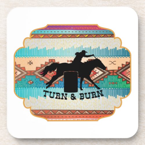 Turn  Burn Barrel Racing Quotes  Mouse Pad USB Ch Beverage Coaster