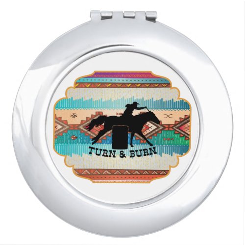 Turn  Burn Barrel Racing Quotes  Mouse Pad USB Ch Compact Mirror