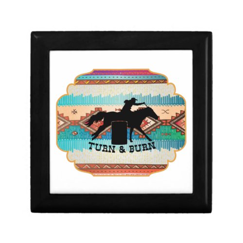 Turn  Burn Barrel Racing Quotes  Mouse Pad USB Ch Gift Box