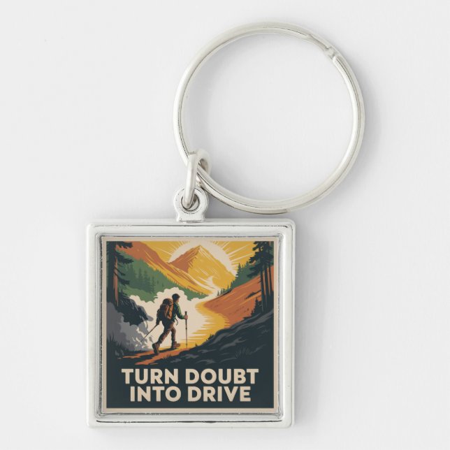 Turn Doubt Into Drive Keychain (Front)