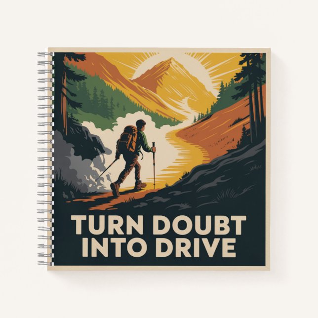 Turn Doubt Into Drive Notebook (Front)