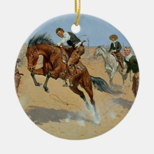 Turn Him Loose, Bill, c.1893 (oil on canvas) Ceramic Ornament