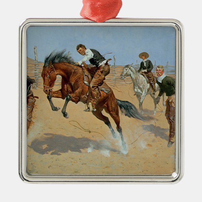 Turn Him Loose, Bill, c.1893 (oil on canvas) Metal Ornament (Front)