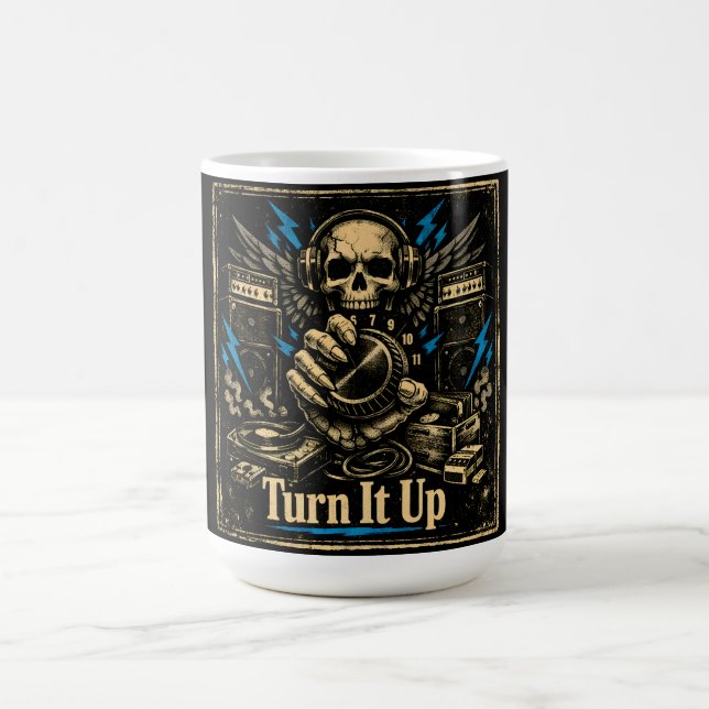Turn It Up – Volume Anthem Music Energy Coffee Mug (Center)