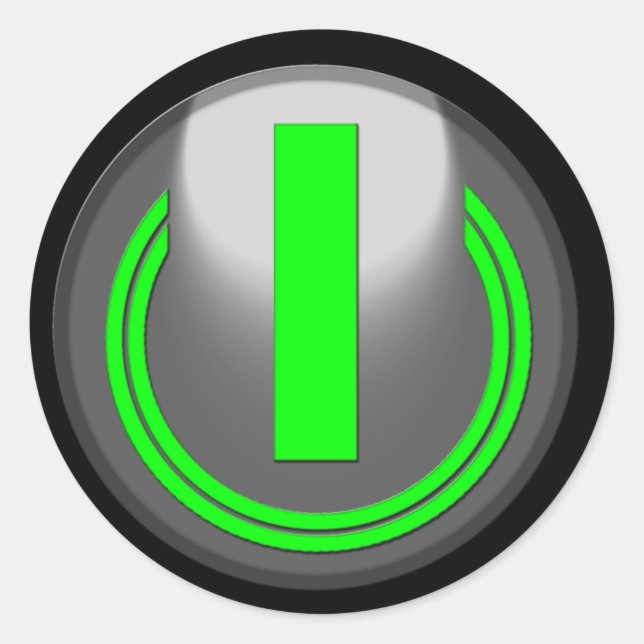 Turn Me On Classic Round Sticker (Front)