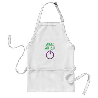 Turn me on funny adult apron