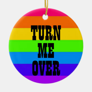 TURN ME OVER - THANKS CERAMIC ORNAMENT