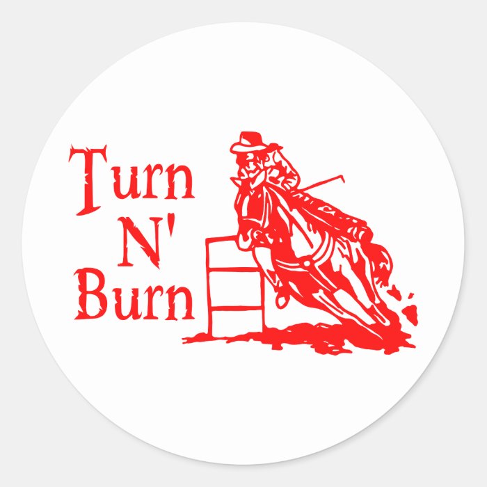 TURN N BURN STICKERS