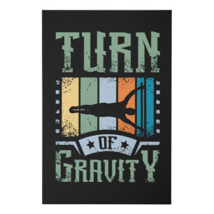 Turn Of Gravity Calisthenics Faux Canvas Print