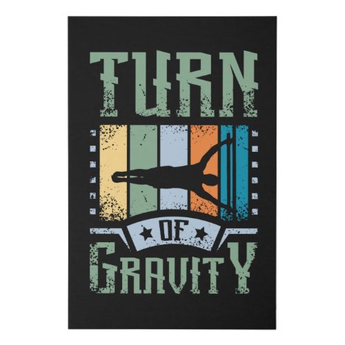 Turn Of Gravity Calisthenics Faux Canvas Print