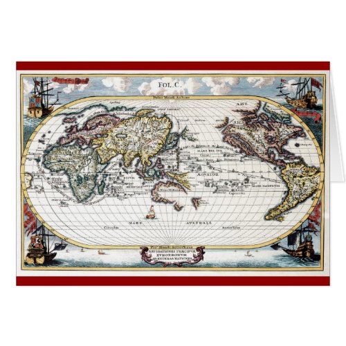 Turn of the 18th century world map