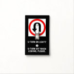 Turn Off Light Reminder Light Switch Cover at Zazzle