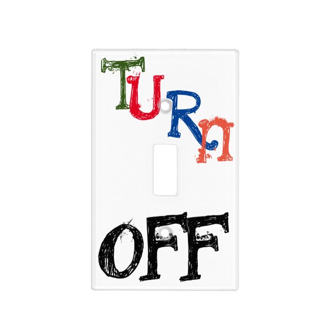 Turn Off Light Switch Cover (Front)