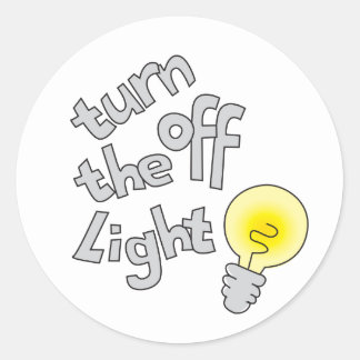turn off the lights stickers