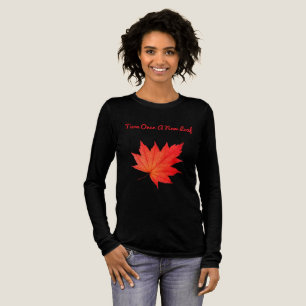 “Turn Over a New Leaf” – Red Autumn Leaf Unisex Lo Tri-Blend Shirt