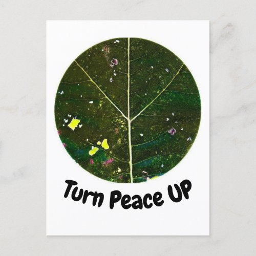 Turn Peace UP  Postcard