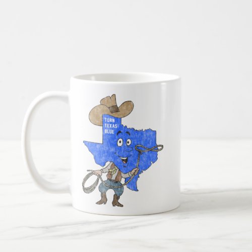 Turn Texas Blue Austin Dallas Houston San Antonio Coffee Mug