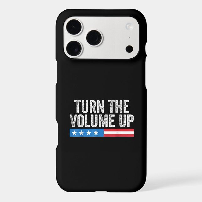 Turn The Volume Up Iphone Case (Back)