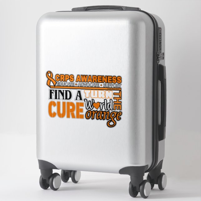 Turn the World Orange...CRPS Sticker (Suitcase)