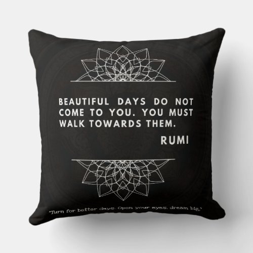 turn to see better days pillow