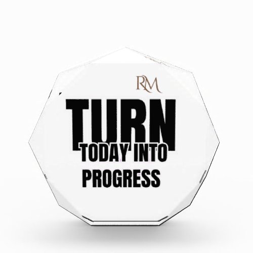 Turn Today Into Progress Motivational Design Photo Block