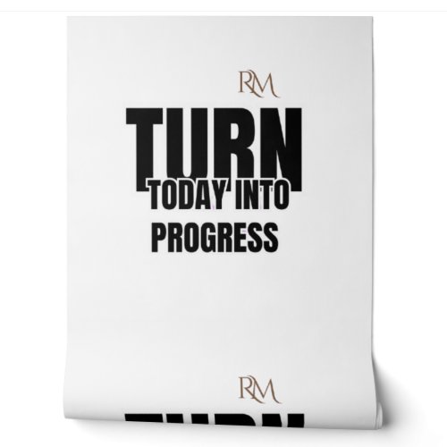 Turn Today Into Progress Motivational Design Wallpaper