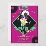 Turn up Birthday Party Invitation Card For Boy