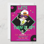 Turn up Different Birthday Party Invitation Card