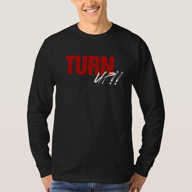 Turn UP Long Sleeve Shirt (black/red) (Front)