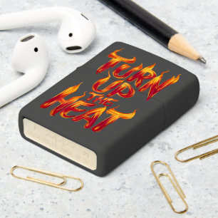 Turn Up The Heat Flames Zippo Lighter
