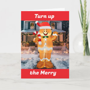 TURN UP THE "MERRY" THIS CHRISTMAS SEASON HOLIDAY CARD