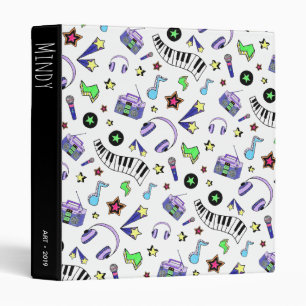 Turn Up the Music 3 Ring Binder