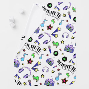 Turn Up the Music Baby Blanket