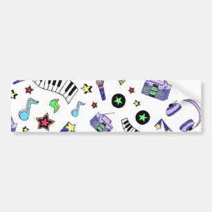 Turn Up the Music Bumper Sticker