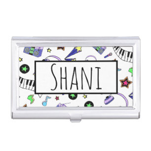 Turn Up the Music Business Card Case