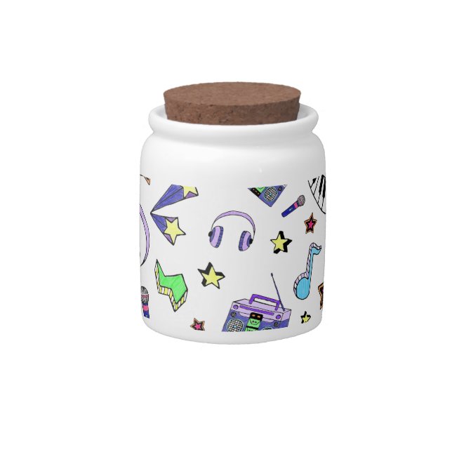 Turn Up the Music Candy Jar (Front)