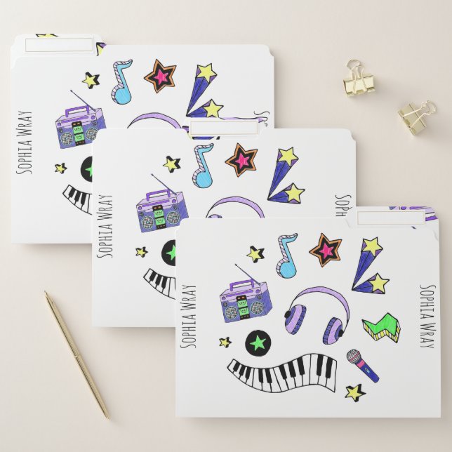 Turn Up the Music File Folder (Set)