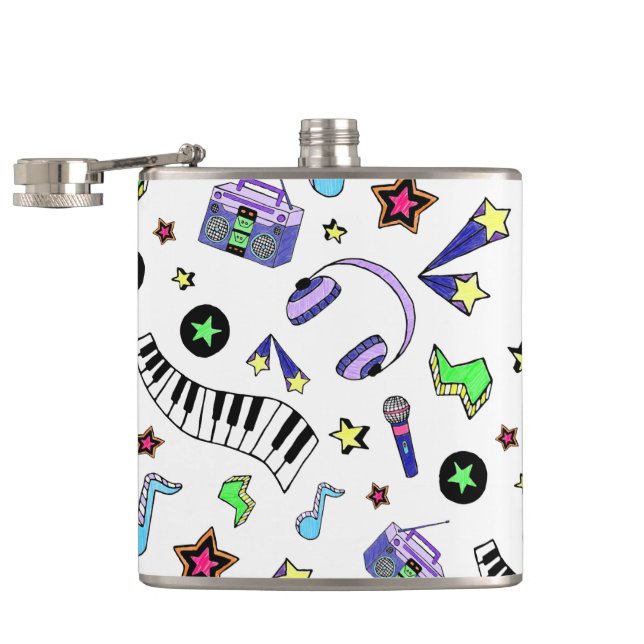 Turn Up the Music Flask (Opened)