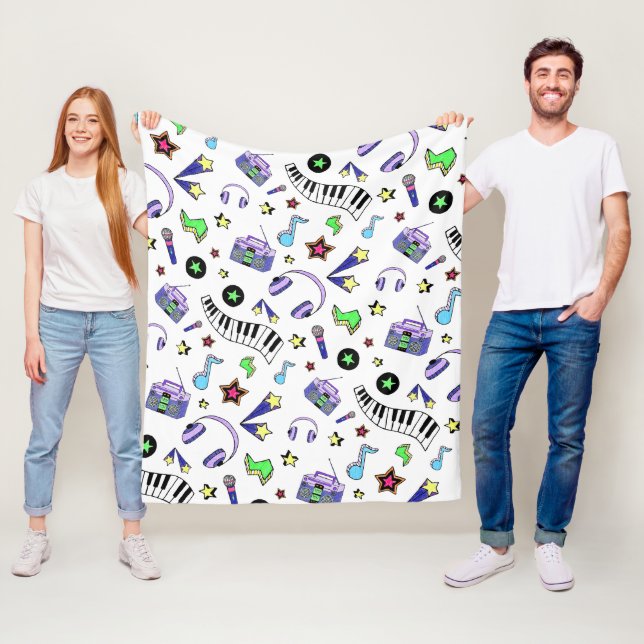 Turn Up the Music Fleece Blanket (In Situ)