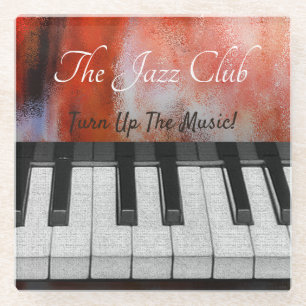 Turn Up the Music Glass Coaster