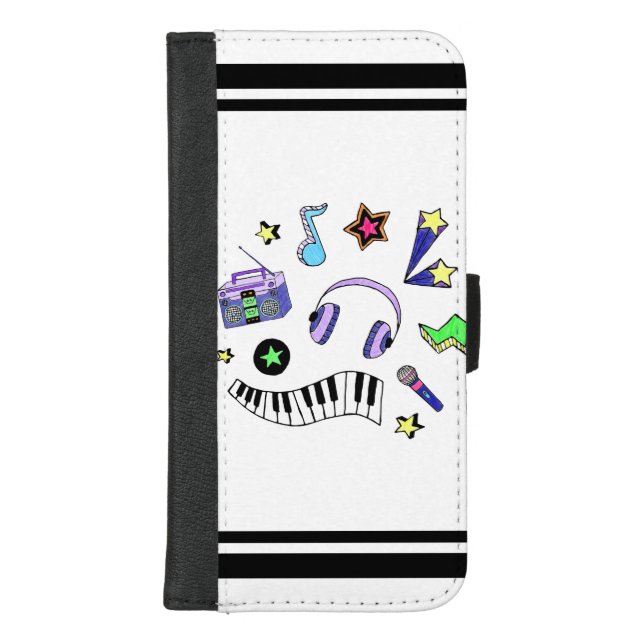Turn Up the Music iPhone Wallet Case (Front)